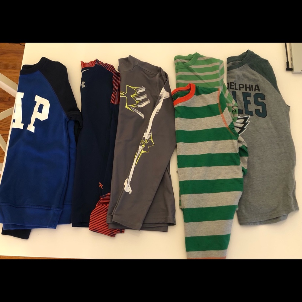 Bundle of boys, youth long sleeve shirts